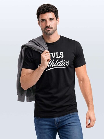 Neverless Shirt 'NVLS Athletics' in Black