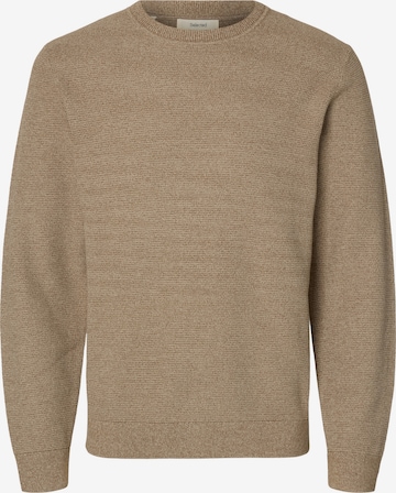 SELECTED Pullover 'SLHRoss' in Beige: Vorderseite