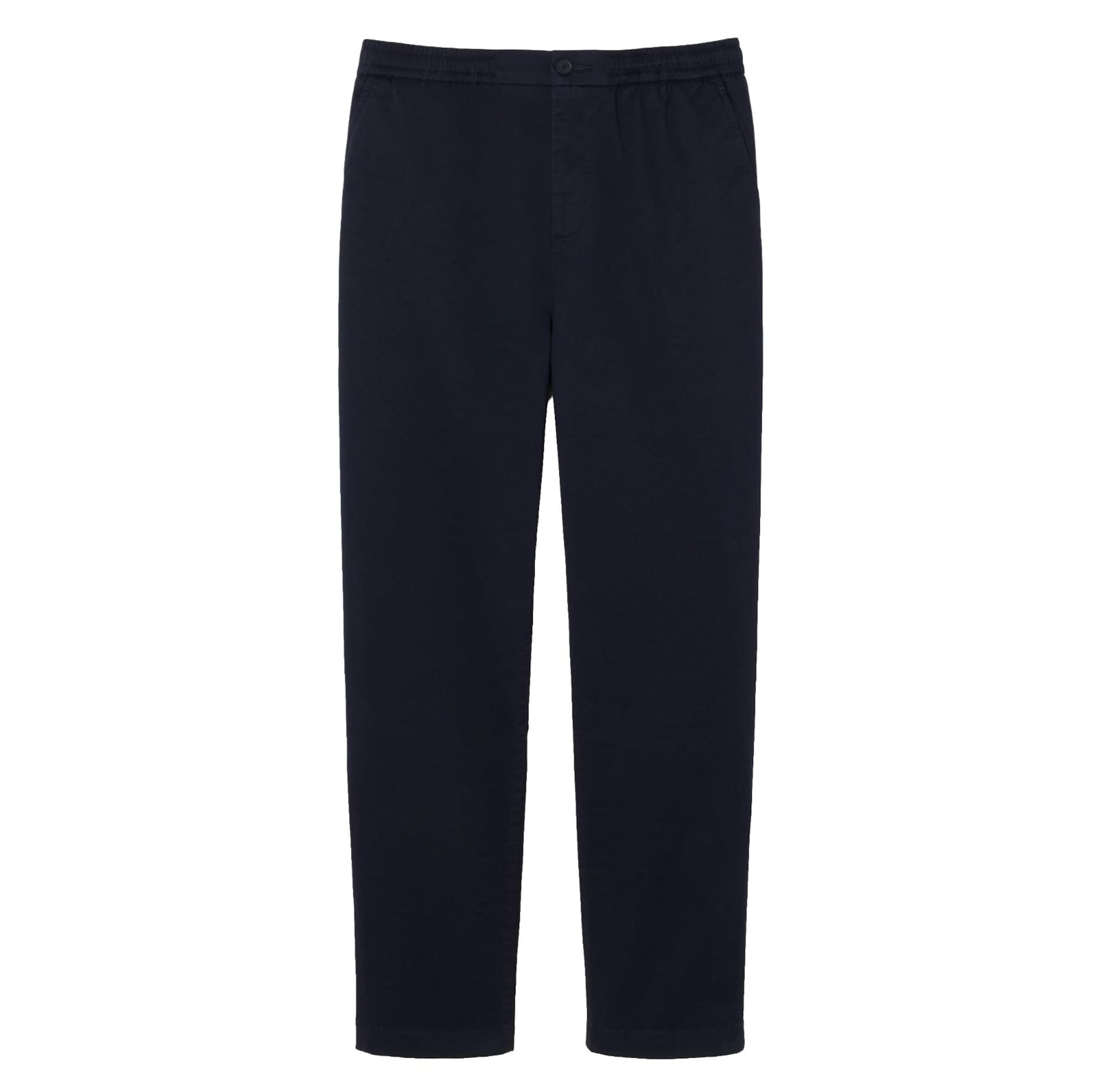 LACOSTE Regular Chino Pants in Black: front