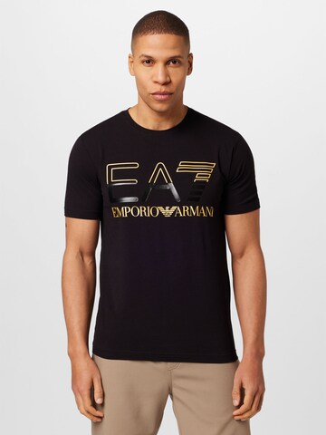 EA7 Emporio Armani - Camisa em preto: frente