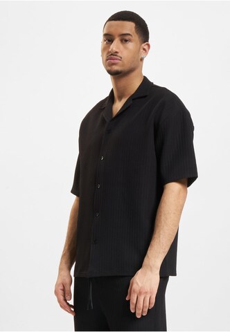 DEF Regular fit Button Up Shirt 'Porto' in Black: front