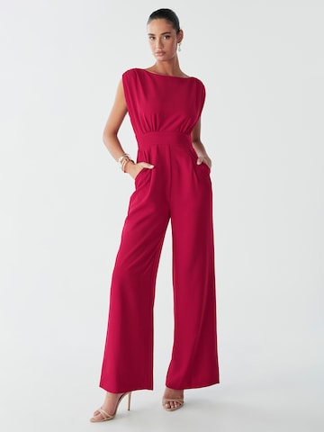 BWLDR Jumpsuit 'Stella' in Red: front