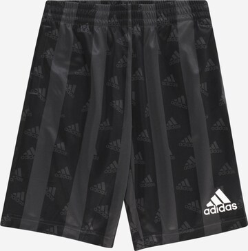 ADIDAS SPORTSWEAR Normální Sportovní kalhoty 'Brand Love Allover Print' – černá: přední strana