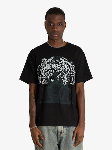 T-Shirt ACUPUNCTURE en noir : devant