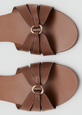 MANGO Mules 'Mariona' in Brown