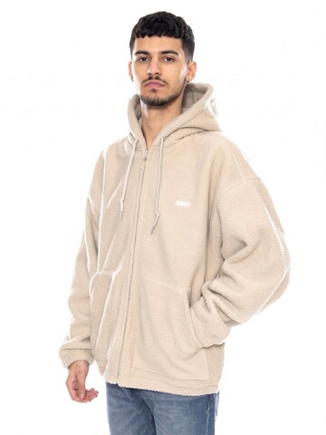 Giacca di mezza stagione 'Gaze II Hooded Jacket Silver Grey' di Obey in beige