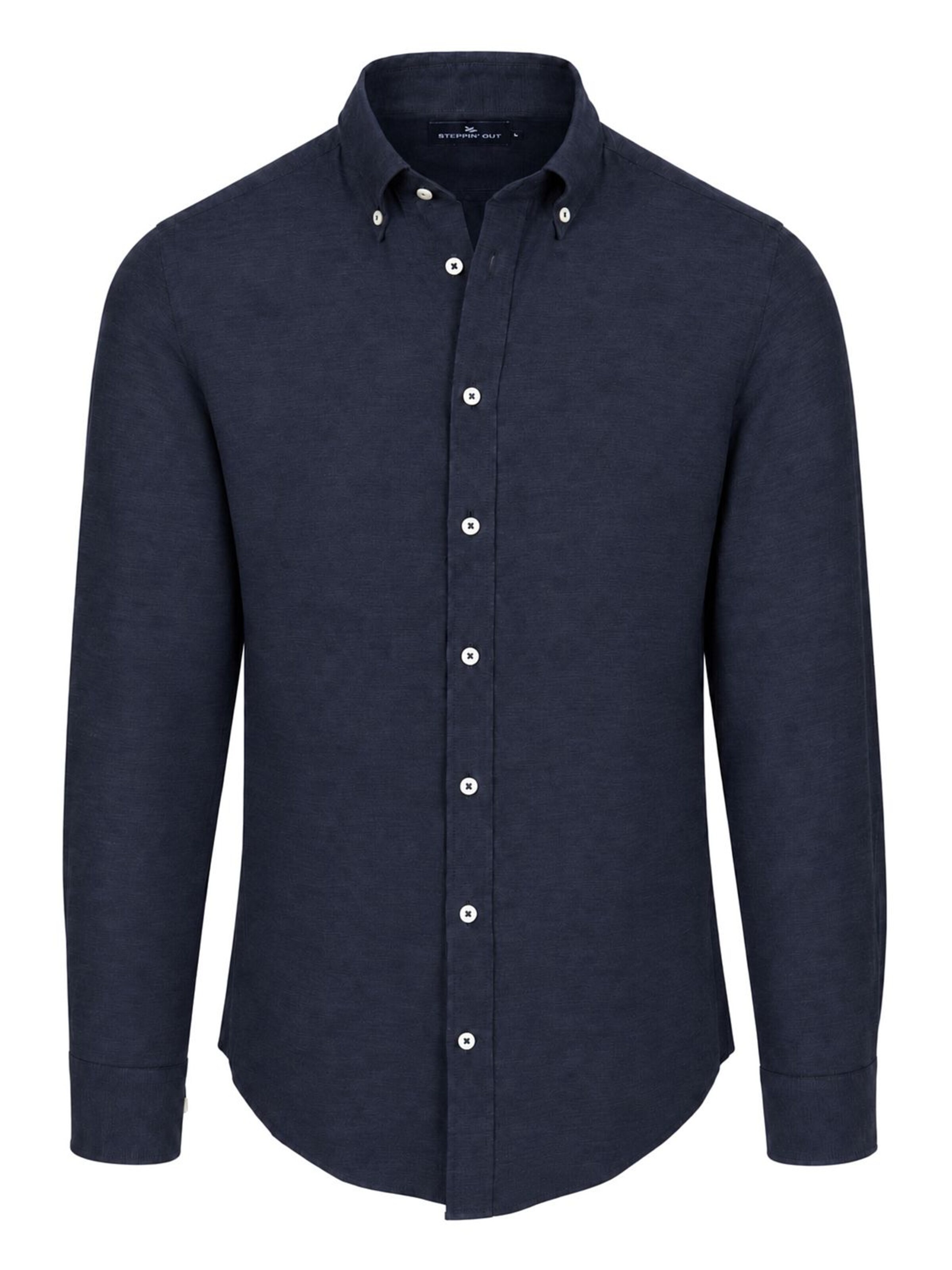 Steppin' out Regular fit Button Up Shirt in Blue: front