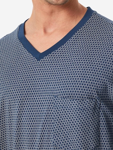 SCHIESSER Pyjama lang 'Comfort Essentials' in Blau