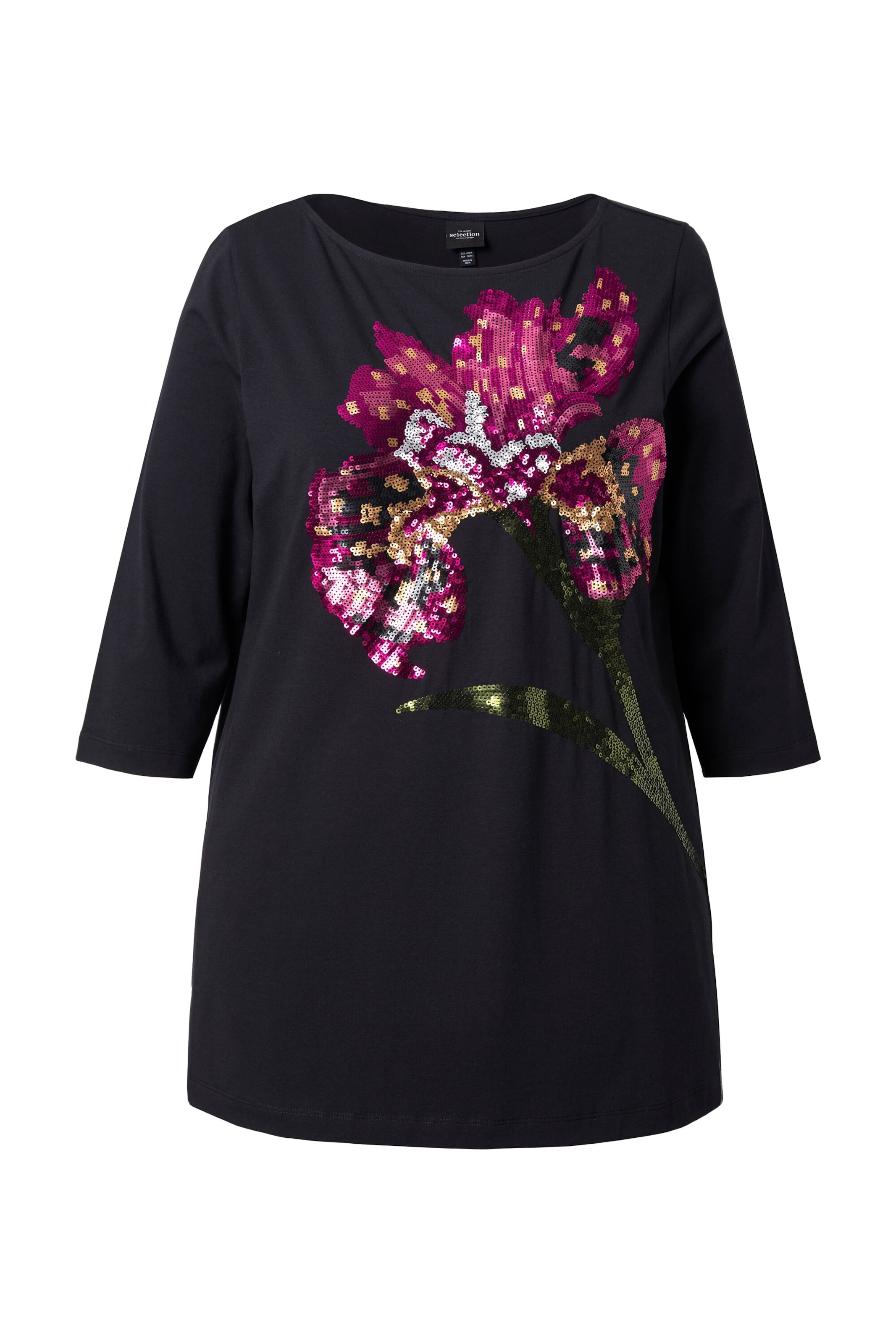 Ulla Popken Shirt in Black: front