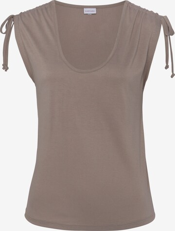 LASCANA Top in Beige: voorkant