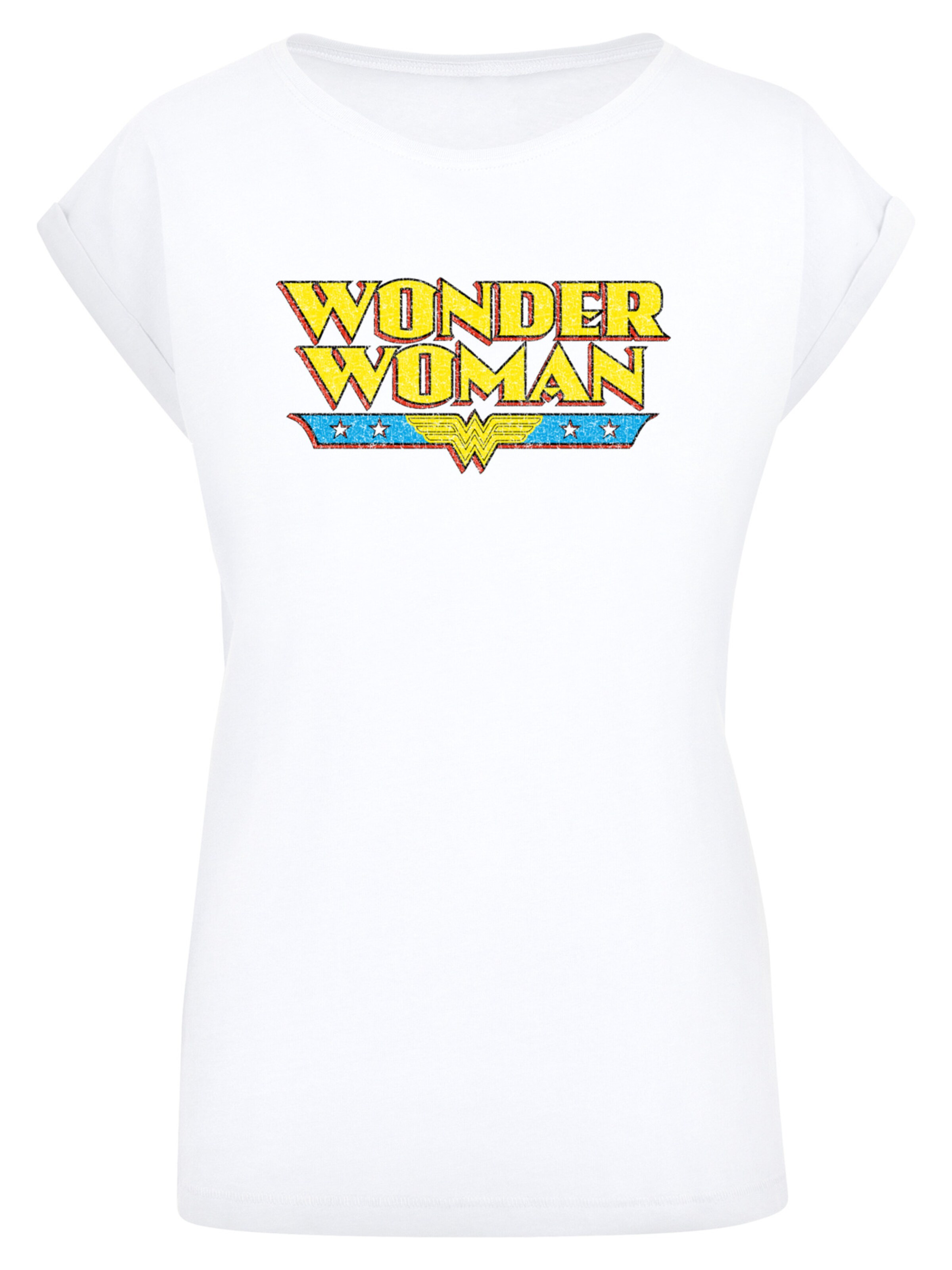 F4NT4STIC T-Shirt 'DC Comics Wonder Woman' in Weiß: Vorderseite