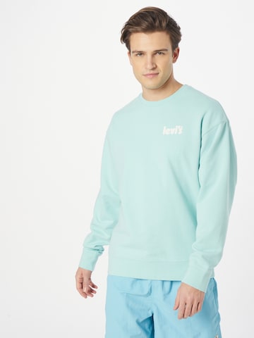 LEVI'S ® Sweatshirt 'Relaxd Graphic Crew' in Blue: front