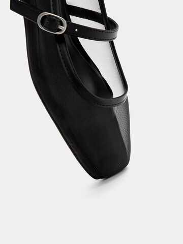 Ballerines à lanières Pull&Bear en noir