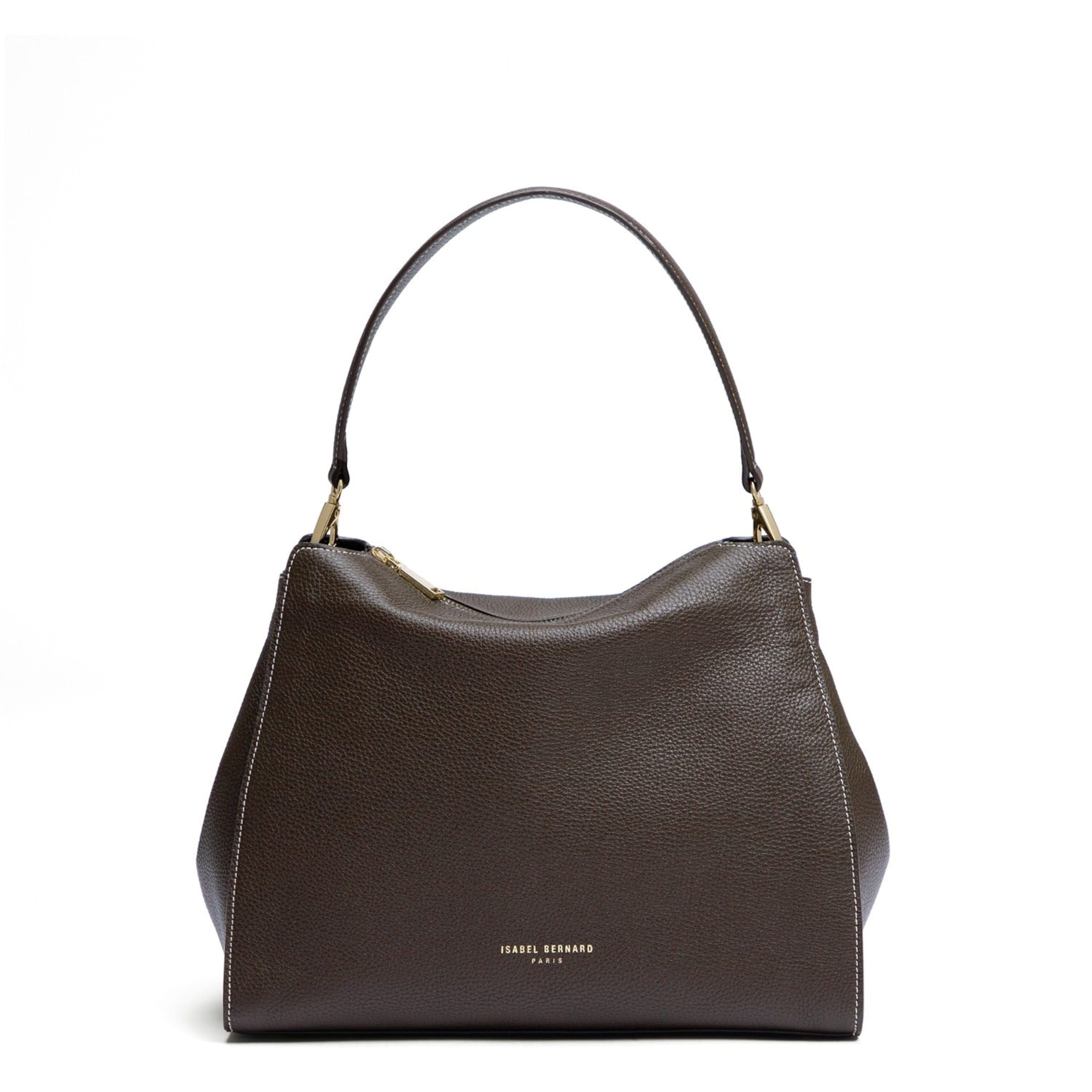 Isabel Bernard Crossbody Bag in Brown: front