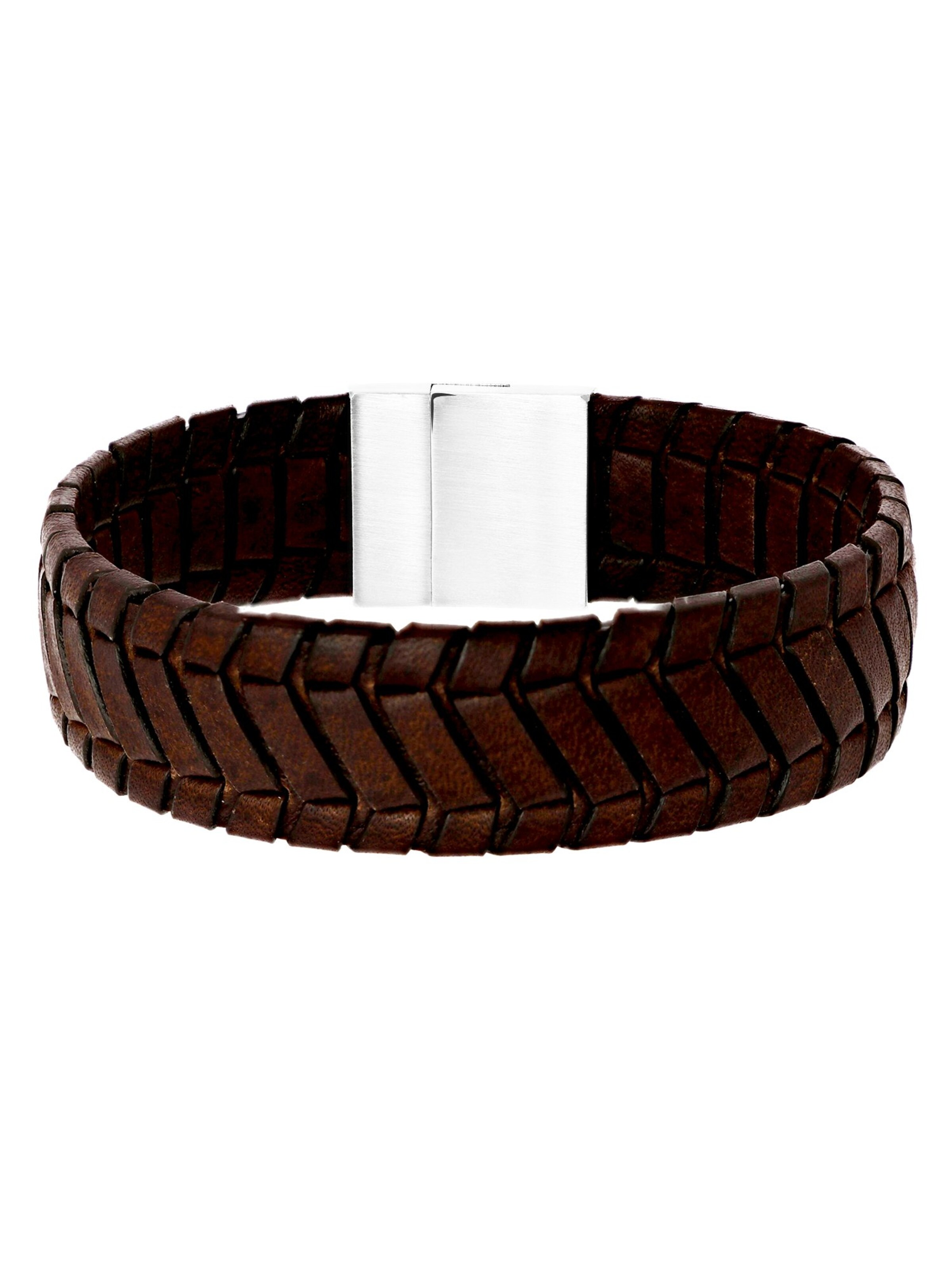 Bracelet 'Urban Story' Lucardi en marron : devant