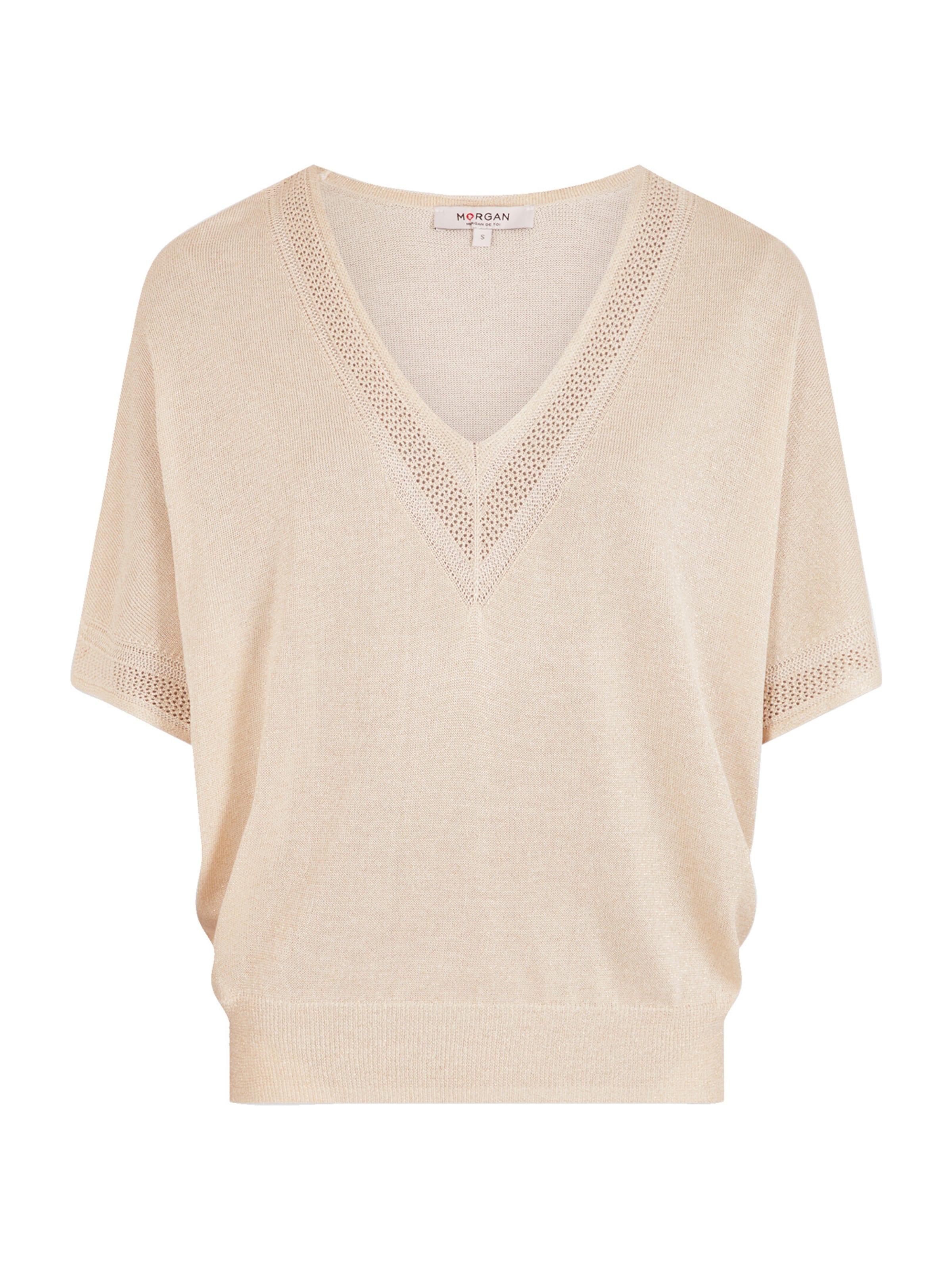 Morgan Trui in Beige: voorkant