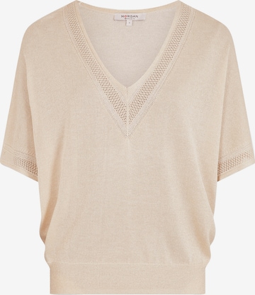 Pull-over Morgan en beige : devant