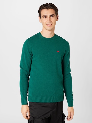 LEVI'S ® Pulóver 'Original Housemark Sweater' - zöld: elől