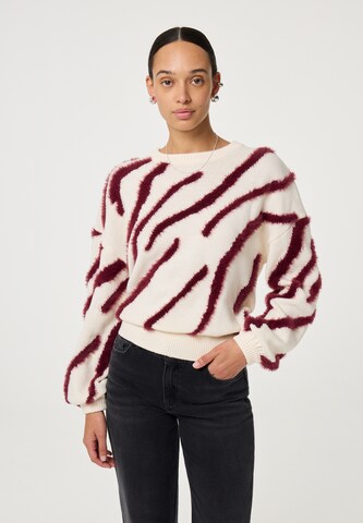 Pull-over Fabienne Chapot en blanc : devant