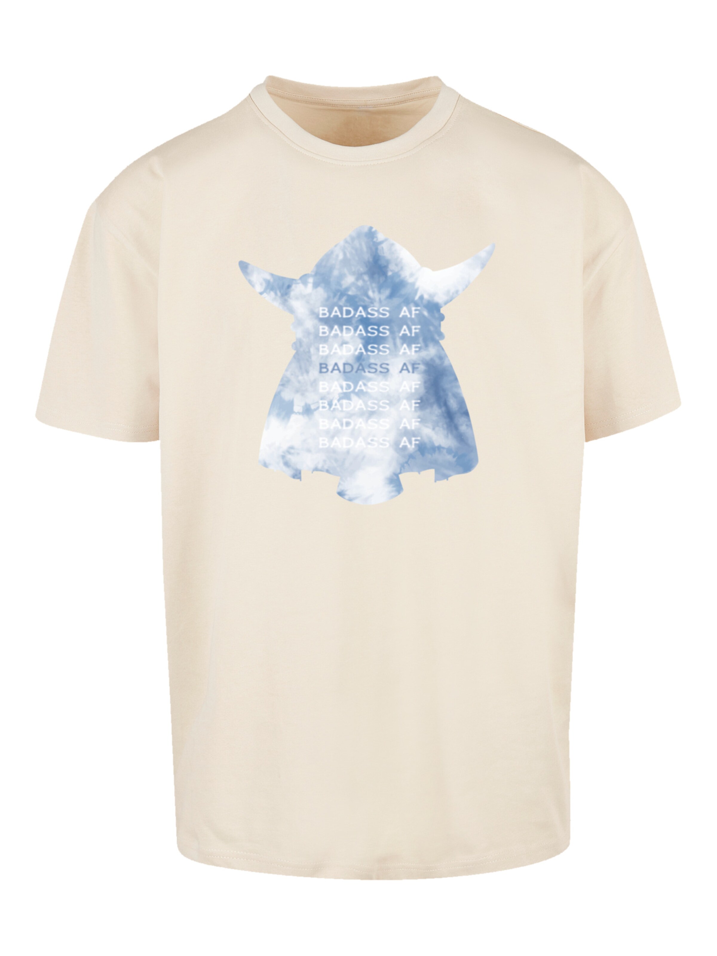 F4NT4STIC Shirt 'Wickie und die starken Männer' in Beige: voorkant