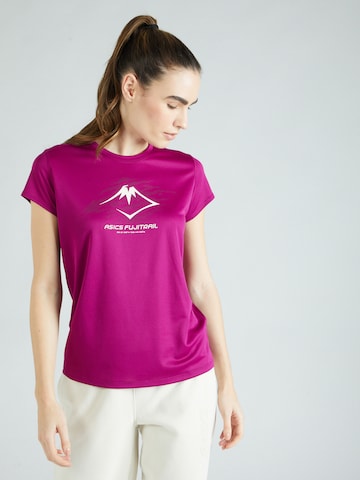 ASICS Functioneel shirt 'FUJITRAIL' in Lila: voorkant