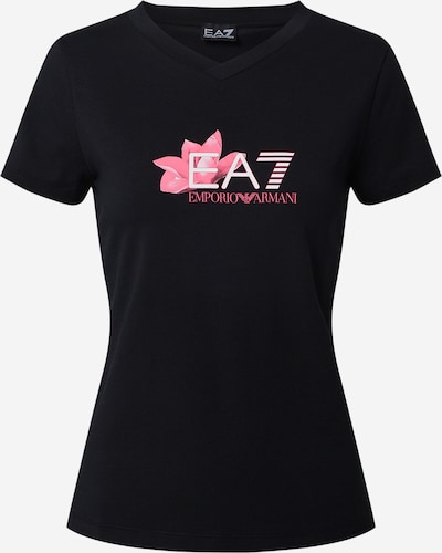 EA7 Emporio Armani T-Shirt in pink / schwarz / weiß, Produktansicht