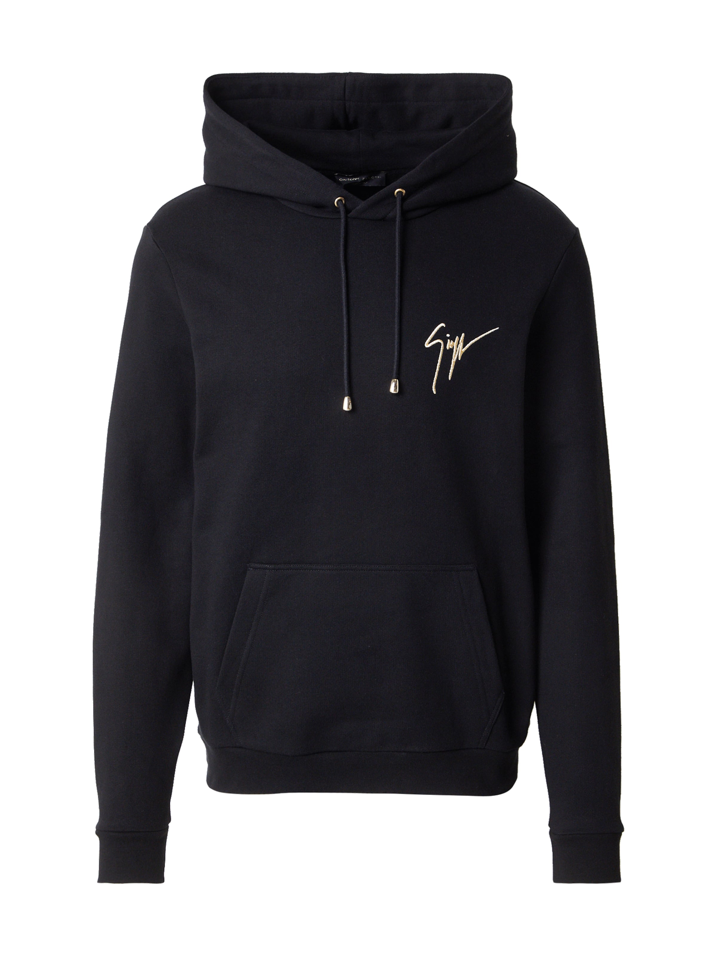 Giuseppe ZanottiSweater majica - crna boja: prednji dio