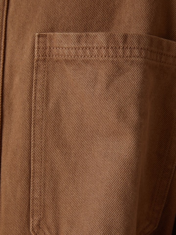Bershka Regularny krój Koszula w kolorze brązowy