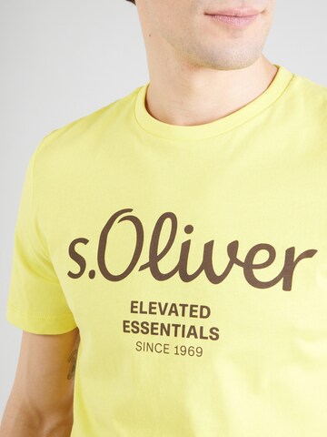 s.Oliver T-Shirt in Gelb