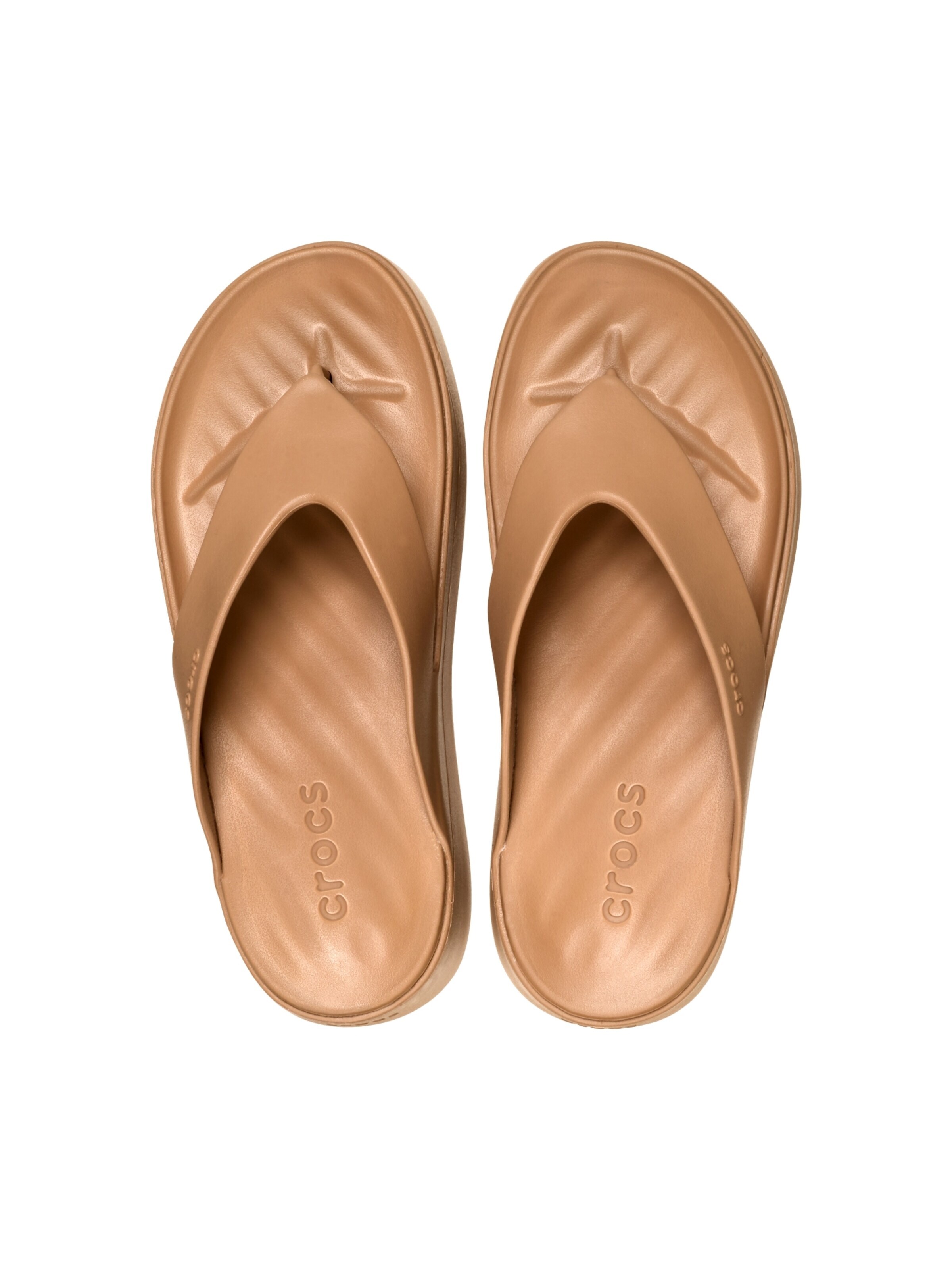Crocs Sandały 'Getaway Platform Flip – Sandalen zum Hineinschlüpfen' w kolorze brązowy