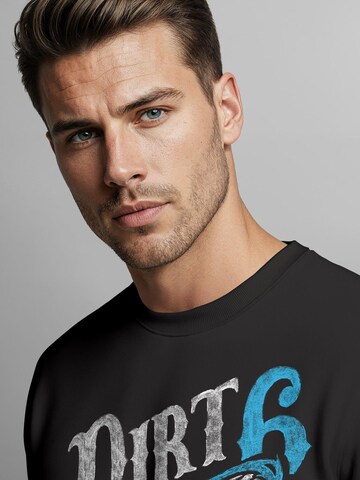 Neverless Sweatshirt 'Dirt Track' in Black