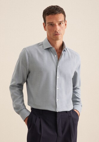 Coupe regular Chemise business SEIDENSTICKER en noir : devant