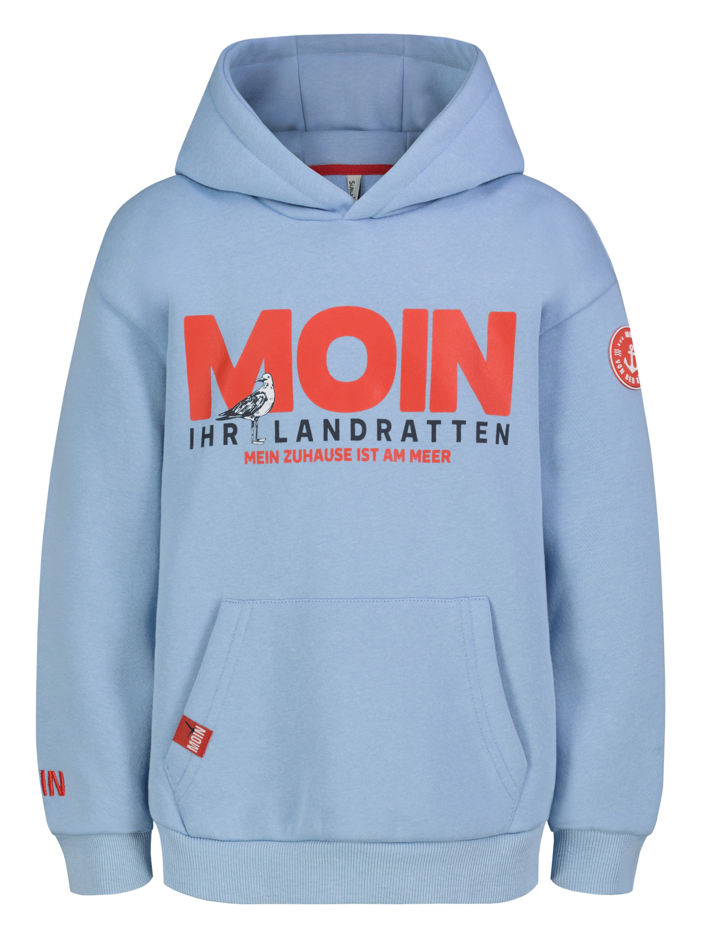 Sublevel Sweatshirt in Blau: Vorderseite