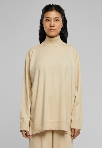 Pullover extra large di Urban Classics in beige: frontale