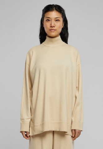 Urban Classics - Jersey talla grande en beige: frente