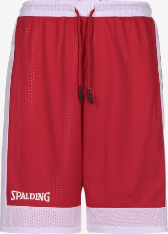 SPALDING Loosefit Sporthose in Rot