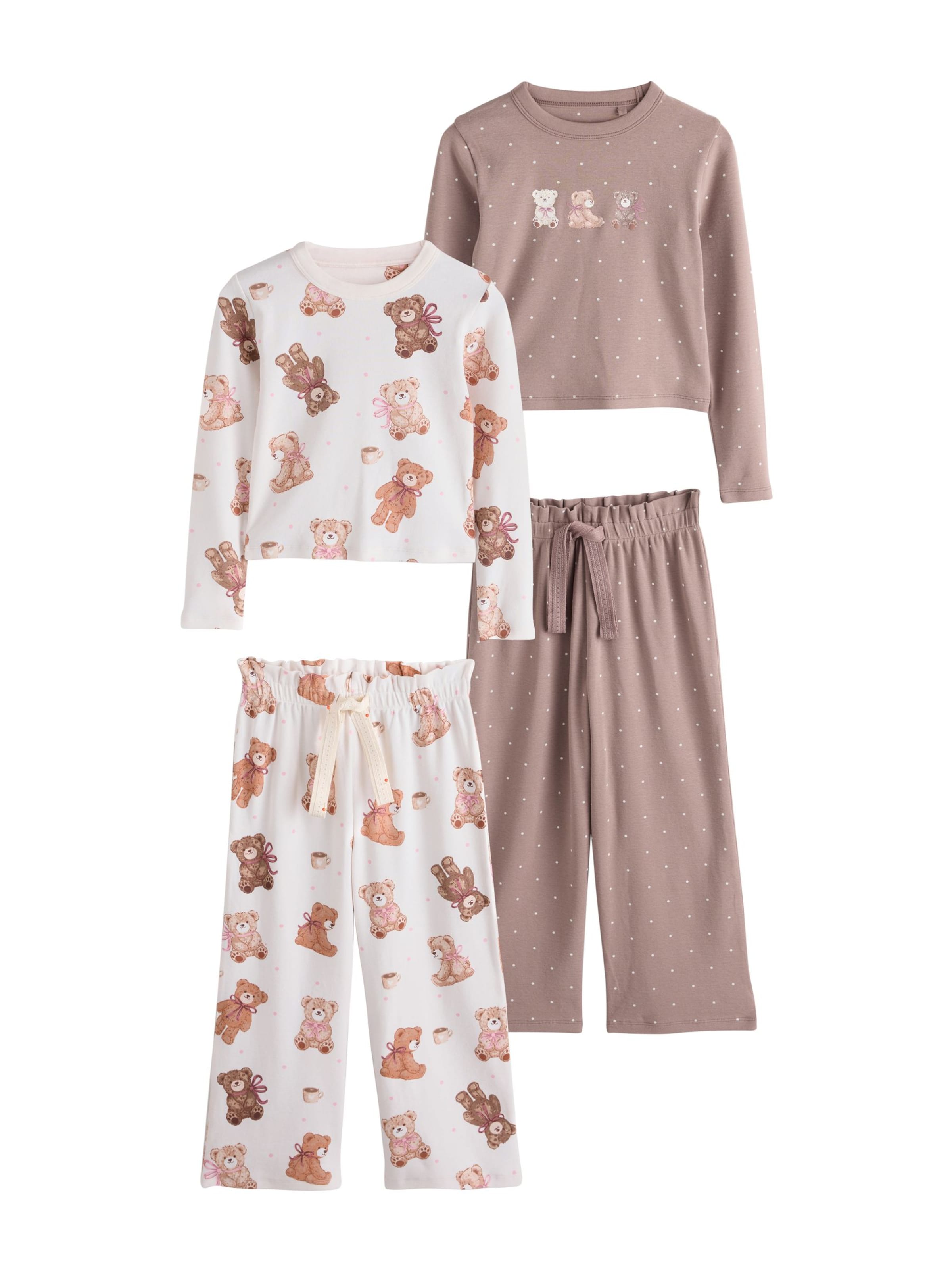 Next - Pijama en marrón: frente