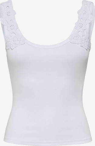 Top 'ONLZANNY' di ONLY in bianco: frontale