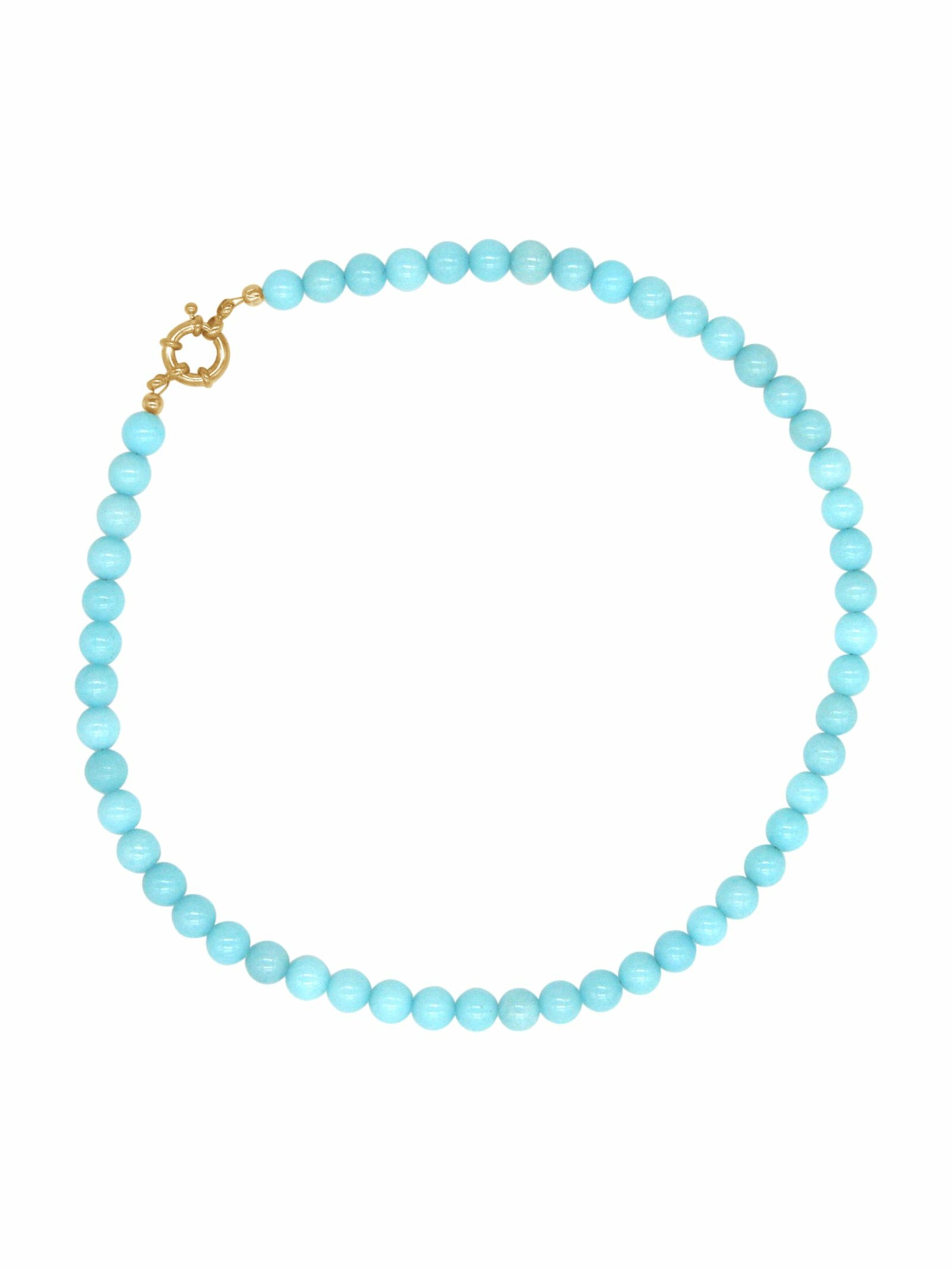 Gemshine Necklace 'TÜRKIS' in Gold: front