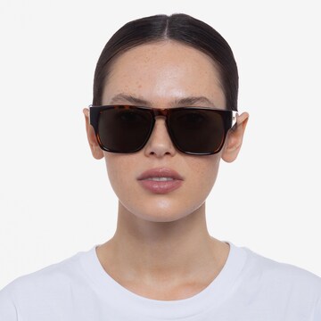 LE SPECS Okulary przeciwsłoneczne 'Transmisson' w kolorze brązowy