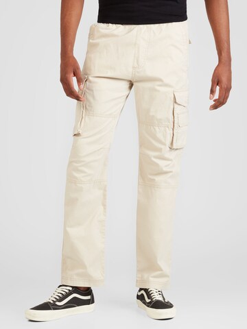 HOLLISTER Regular Cargobroek in Beige: voorkant