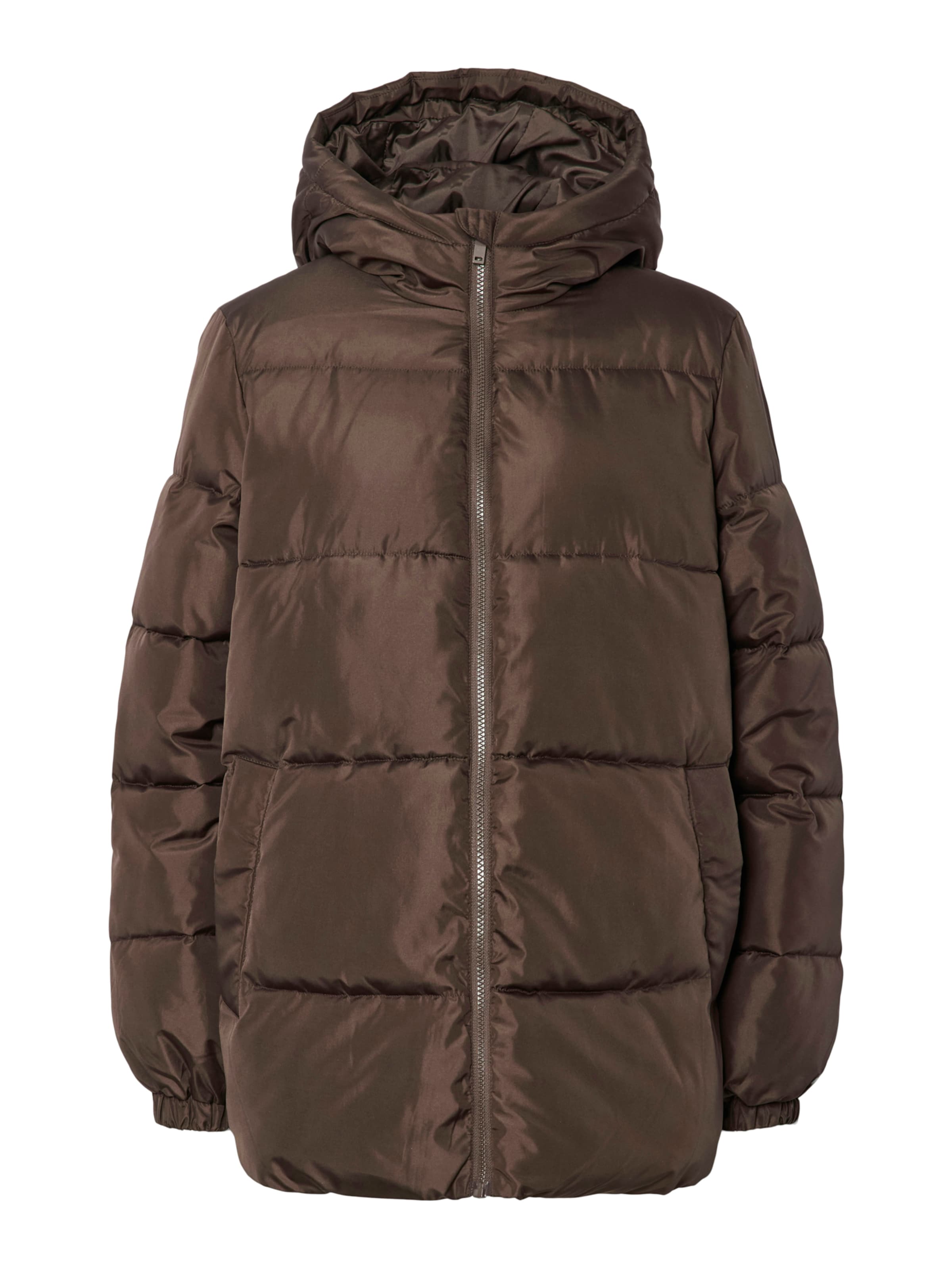 Giacca invernale 'PCMaddie' di PIECES in marrone: frontale