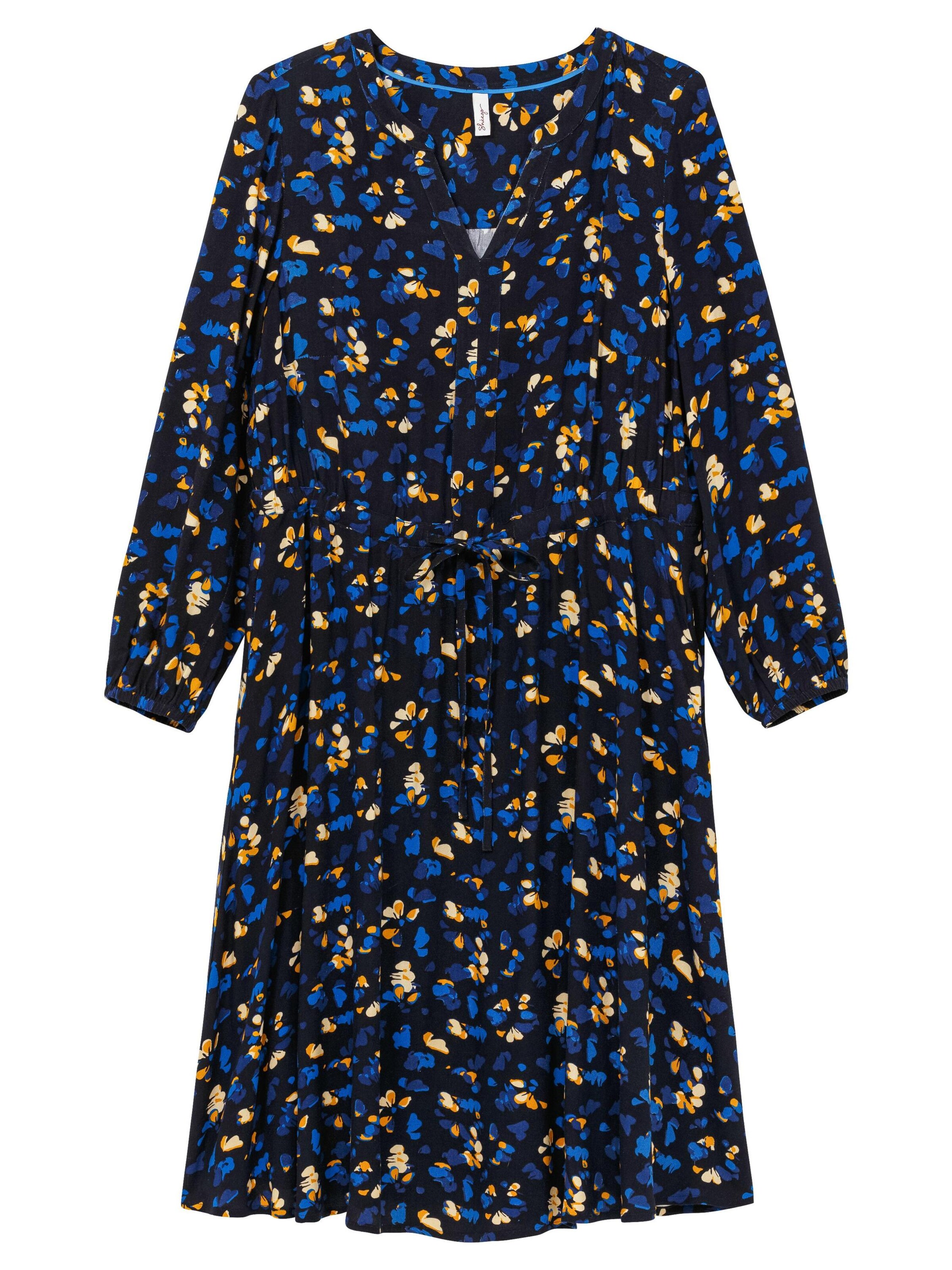 SHEEGO Платье в Цвет морской волны / Темно-синий / Мандариновый / Светло-оранжевый, Обзор товара