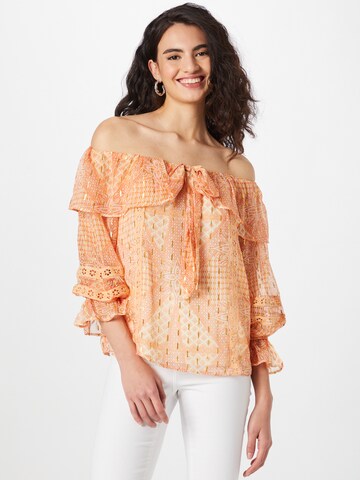 River Island Bluse 'BARDOT' in Orange: Vorderseite