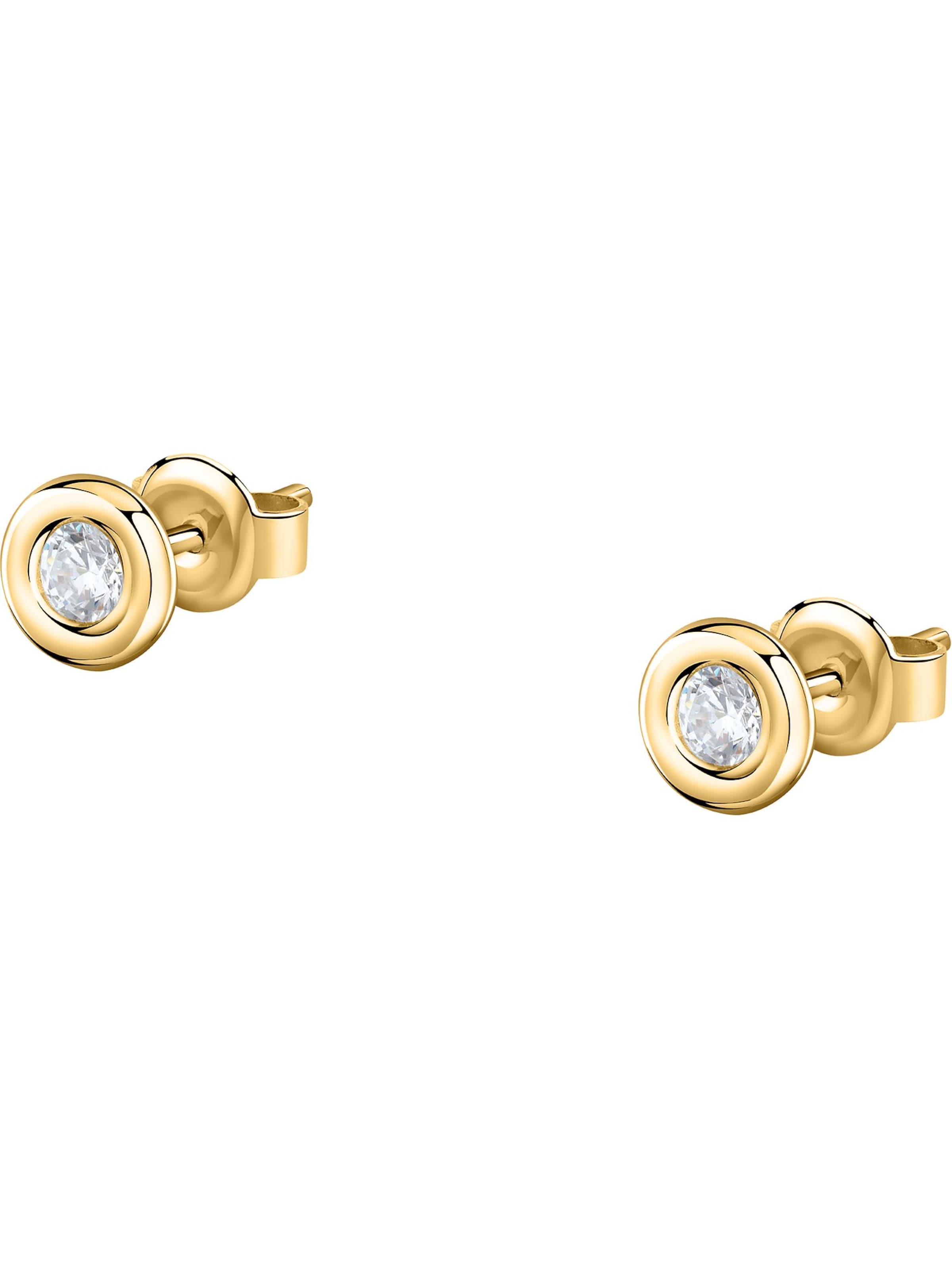 Live Diamond Ohrringe in Gelb: Vorderseite