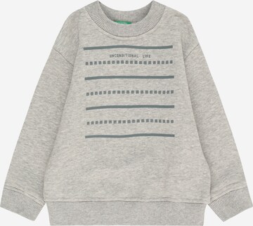 UNITED COLORS OF BENETTONSweater majica - siva boja: prednji dio