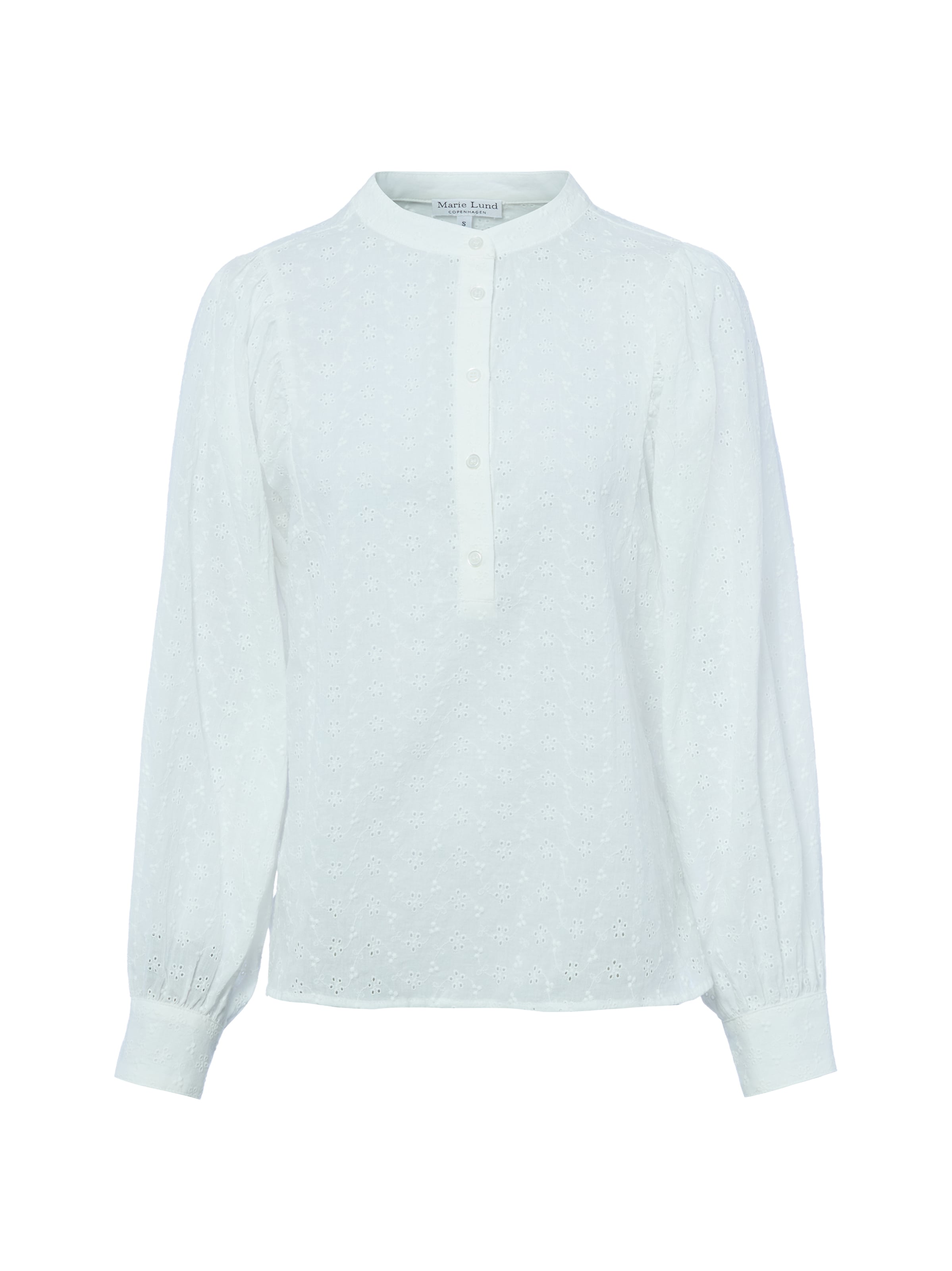 Chemisier Marie Lund en blanc : devant