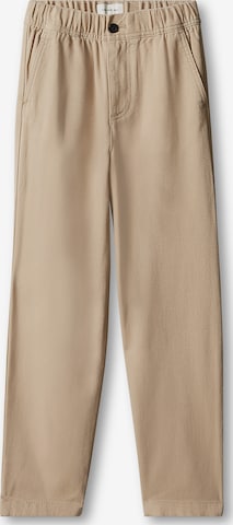 Calvin Klein Jeans Loosefit Hose in Beige: Vorderseite