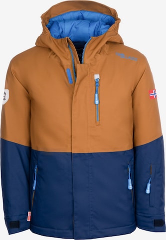 TROLLKIDS Outdoor jacket in Brown: front