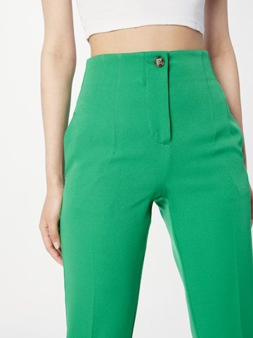 Dorothy Perkins Regular Trousers with creases in Green